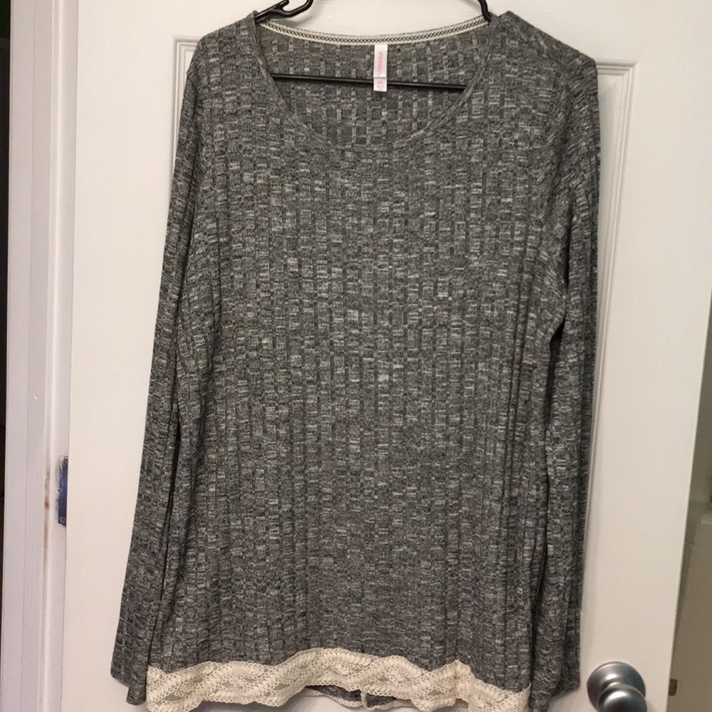 Xhilartion long sleeve top 2x